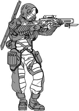 DEST Heavy Jump Infantry line art