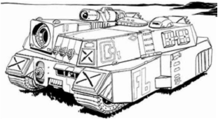 Oro Heavy Tank line art