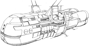 Black Lion Battlecruiser (2691) line art