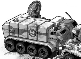 Tenmaku Command Trailer line art