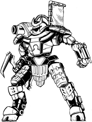 Hitotsume Kozo HKZ-1F line art
