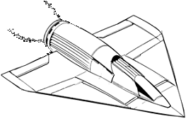 Long-Range Shuttlecraft KR-61C line art