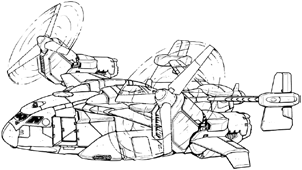 Karnov UR Transport (BA Stealth) line art