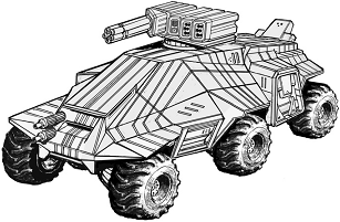 Bolla Stealth Tank (RotS) A line art