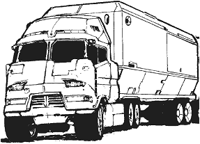 Generic Expandable Services Vehicle  (Command Post) line art