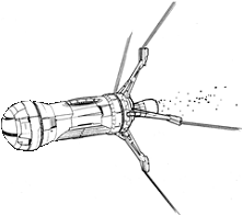 Scout JumpShip (Clan) line art