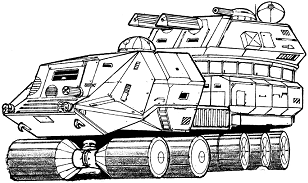 Turhan Urban Combat Vehicle (Original) line art