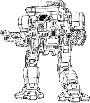 Masakari (Warhawk) E line art