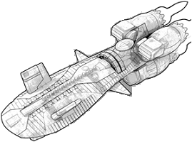 Dreadnought Battleship (2330) line art