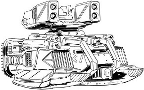 Scimitar Mk II HCV line art