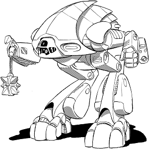 Aquagladius AQS-4 line art