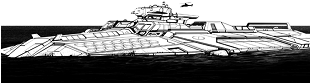 Wyrm SDS Submersible Fortress line art