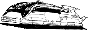 Slipper Hovercruiser PX-Series line art
