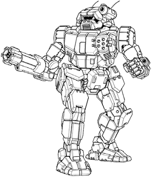 Vindicator VND-3Lr line art
