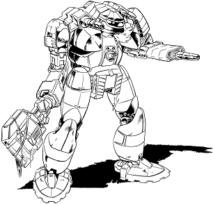Berserker BRZ-A3 line art