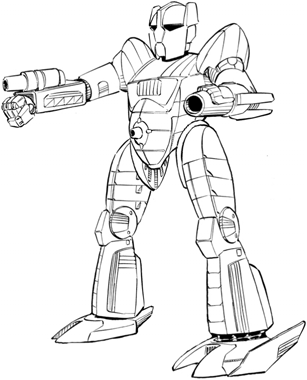 Hermes HER-1A line art