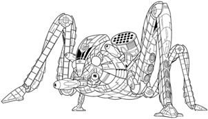 Bishamon BSN-5KC line art
