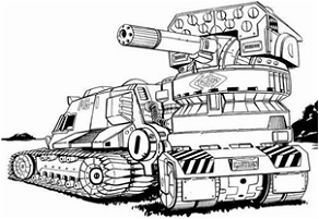 Zorya Light Tank (Ammo) line art