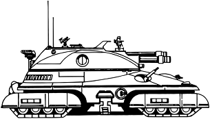 Devastator II Superheavy Tank line art