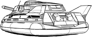 Scimitar Medium Hover Tank (Missile) line art