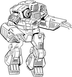 Kodiak II line art