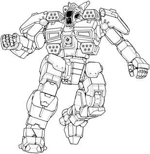 Griffin IIC line art