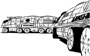 Carter Medical Emergency Response Vehicle line art