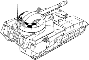 Po Heavy Tank (HV Prototype) line art