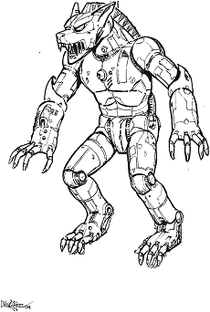 Procyon line art