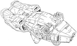 Capital Drone M-5 “Caspar" line art