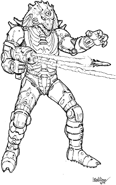 Basilisk 2 line art