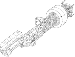 M-9 SDS Battle Station “Pavise” line art