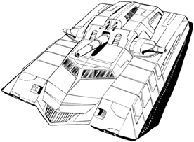 Magi Infantry Support Vehicle line art