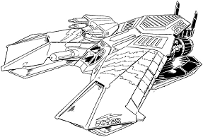 Luduan Scout Vehicle line art