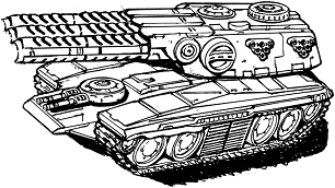 DI Morgan Assault Tank (LRM) line art
