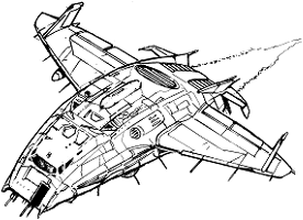 Mosquito Radar Plane IX line art