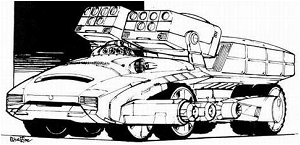 Schiltron Mobile Fire-Support Platform E line art