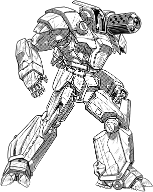 Griffin IIC 5 line art