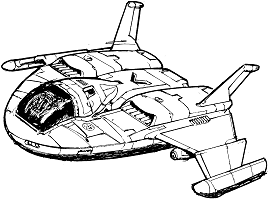 Coanda II Personal Sports Craft line art