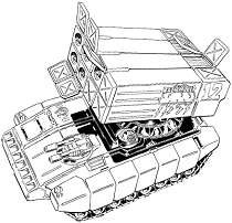 Arrow IV Assault Vehicle line art