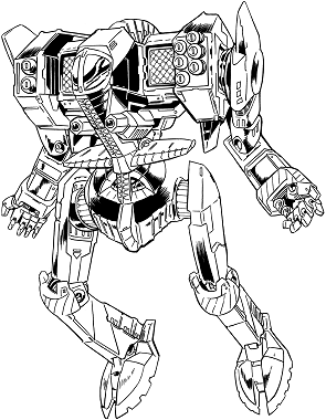 Stealth STH-1D line art