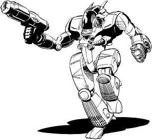 Chameleon CLN-7VQ "Q-'Mech" line art