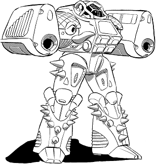 Bombard BMB-1X line art