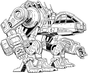 Black Hawk (Standard) line art