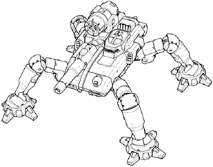 Scorpion C line art