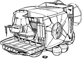 Small Factory line art