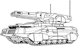 Pike Support Vehicle (Clan) line art