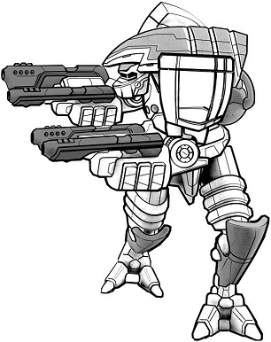 Havoc HVC-P6 line art