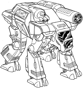 Goliath GOL-5D line art