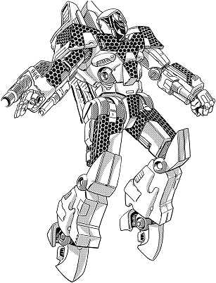 Phoenix Hawk PXH-4W line art